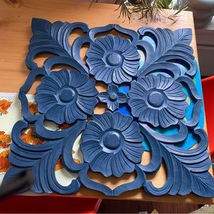 Wall art hand carved
